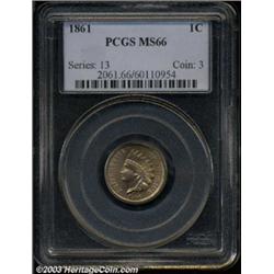 1861 1C MS66 PCGS.