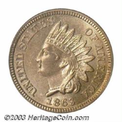 1863 1C MS66 PCGS.