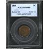 Image 1 : 1868 1C MS64 Red and Brown PCGS.