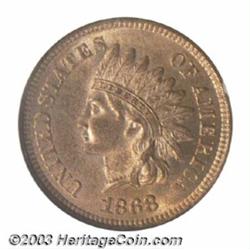 1868 1C MS65 Red NGC.