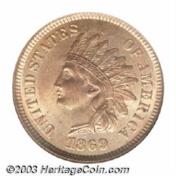 1869/69 1C MS65 Red NGC.