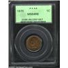 Image 1 : 1870 1C MS64 Red and Brown PCGS.
