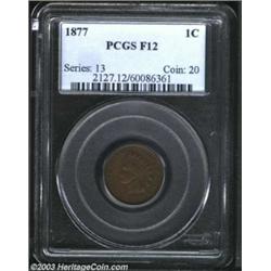 1877 1C Fine 12 PCGS.