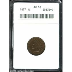 1877 1C AU53 ANACS.