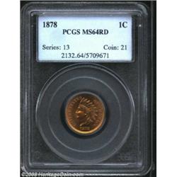 1878 1C MS64 Red PCGS.