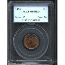 1883 1C MS65 Red PCGS.