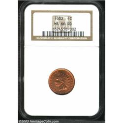 1883 1C MS66 Red NGC.