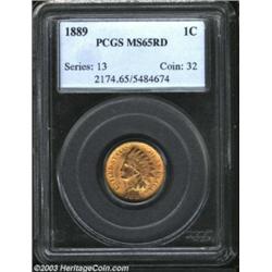 1889 1C MS65 Red PCGS.