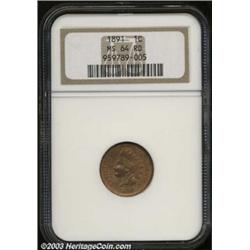1891 1C MS64 Red NGC.