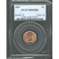 1891 1C MS65 Red PCGS.