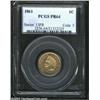 Image 3 : 1861 1C PR64 PCGS.