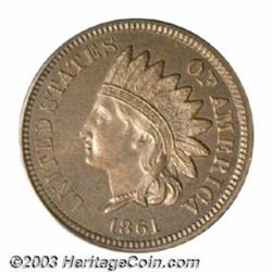 1861 1C PR65 PCGS.