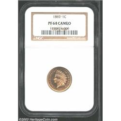 1863 1C PR64 Cameo NGC.
