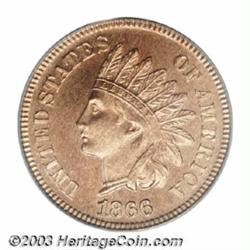 1866 1C PR66 Cameo PCGS.