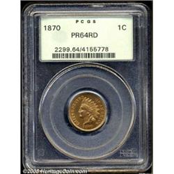 1870 1C PR64 Red PCGS.