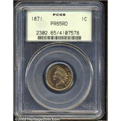 1871 1C PR65 Red PCGS.