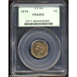 1874 1C PR64 Red PCGS.