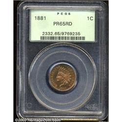 1881 1C PR65 Red PCGS.