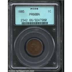 1885 1C PR66 Brown PCGS.