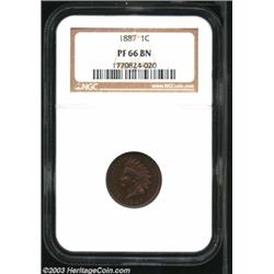 1887 1C PR66 Brown NGC.
