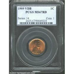 1909 VDB 1C MS67 Red PCGS.