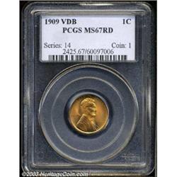 1909 VDB 1C MS67 Red PCGS.