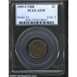 1909-S VDB 1C AU55 PCGS.