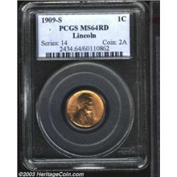 1909-S 1C MS64 Red PCGS.