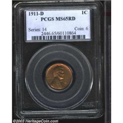 1911-D 1C MS65 Red PCGS.