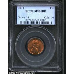 1914 1C MS64 Red PCGS.
