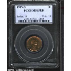 1915-D 1C MS65 Red and Brown PCGS.