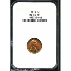 1919 1C MS66 Red NGC.