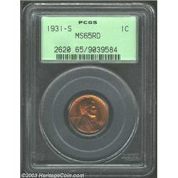 1931-S 1C MS65 Red PCGS.