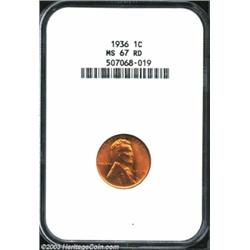 1936 1C MS67 Red NGC.