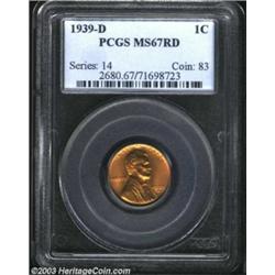 1939-D 1C MS67 Red PCGS.