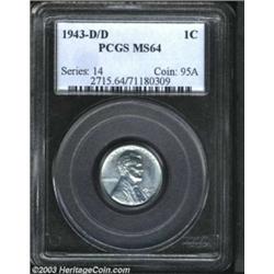 1943-D/D 1C MS64 PCGS.