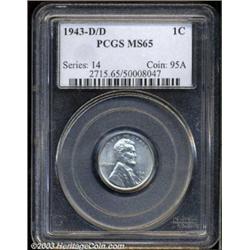 1943-D/D 1C MS65 PCGS.