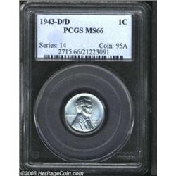 1943-D/D 1C MS66 PCGS.