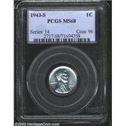 1943-S 1C MS68 PCGS.