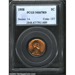 1958 1C MS67 Red PCGS.