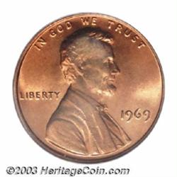 1969 1C MS67 Red PCGS.