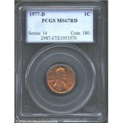 1977-D 1C MS67 Red PCGS.