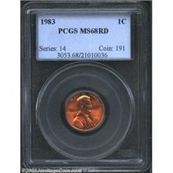 1983 1C MS68 Red PCGS.
