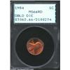 Image 1 : 1984 1C Doubled Die MS66 Red PCGS.