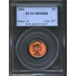 1991 1C MS68 Red PCGS.