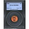 Image 1 : 1991 1C MS68 Red PCGS.