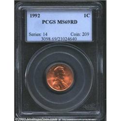 1992 1C MS69 Red PCGS.