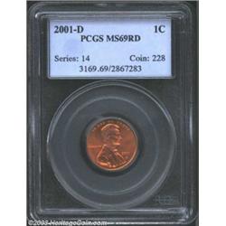 2001-D 1C MS69 Red PCGS.