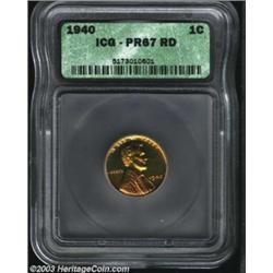 1940 1C PR67 Red ICG.