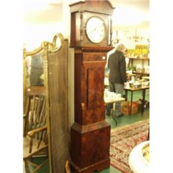 Flame mahogany longcase clock with eight day movement…